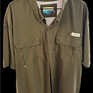 Magellan Outdoors Olive Button-Up Shirt